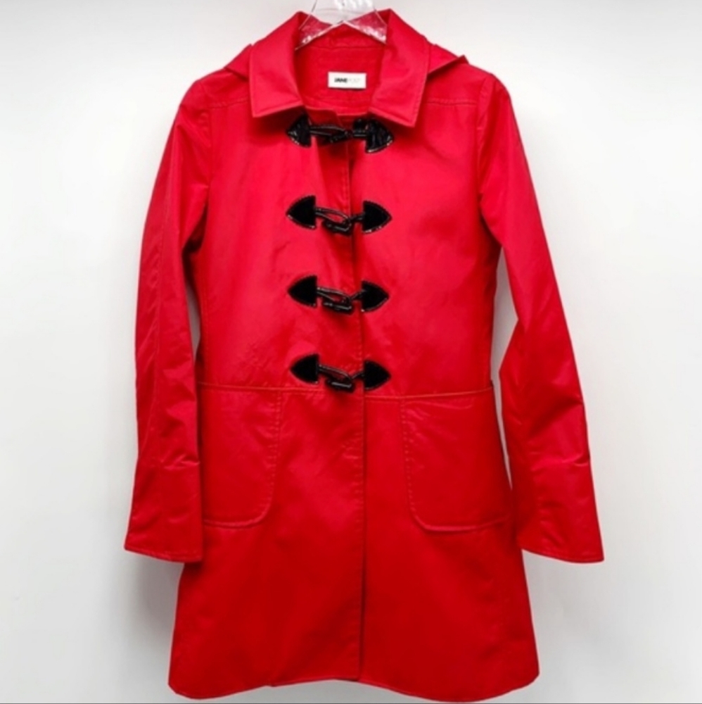 Jane Post Red Raincoat
